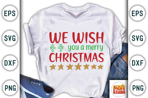 Christmas Quote Design: We Wish You a Merry Christmas