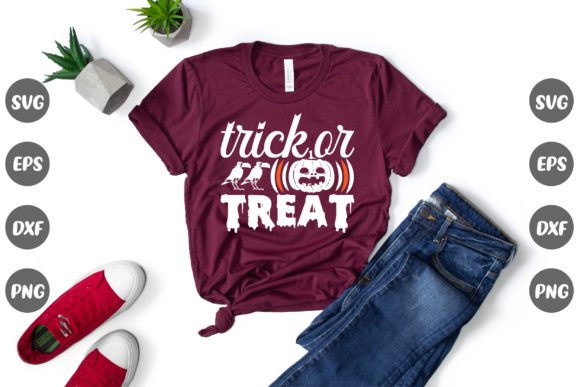 Halloween Design - Trick or Treat for T-Shirt Graphics