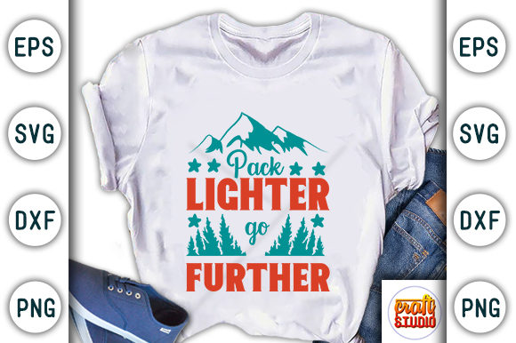 Hiking Quote Design: A Versatile Graphic for T-Shirts and More