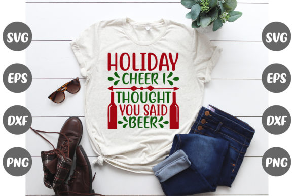 Holiday Cheer Christmas Quotes: Perfect for T-Shirt and Graphics