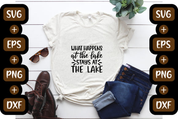 Lake Design: A Versatile Graphic for T-Shirt Creators