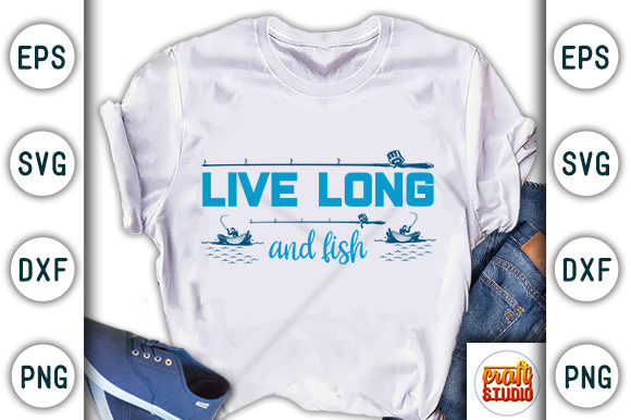 Live Long and Fish: A Versatile Graphics Asset for T-Shirt Designs