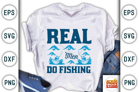 Real Men Do Fishing: A Versatile Embroidery Design