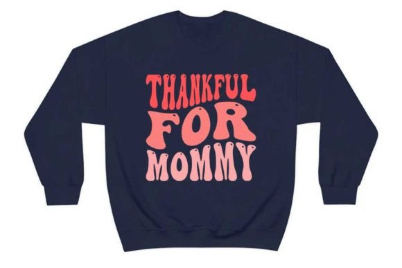 Thankful for Mommy: A Versatile T-Shirt Design Graphic